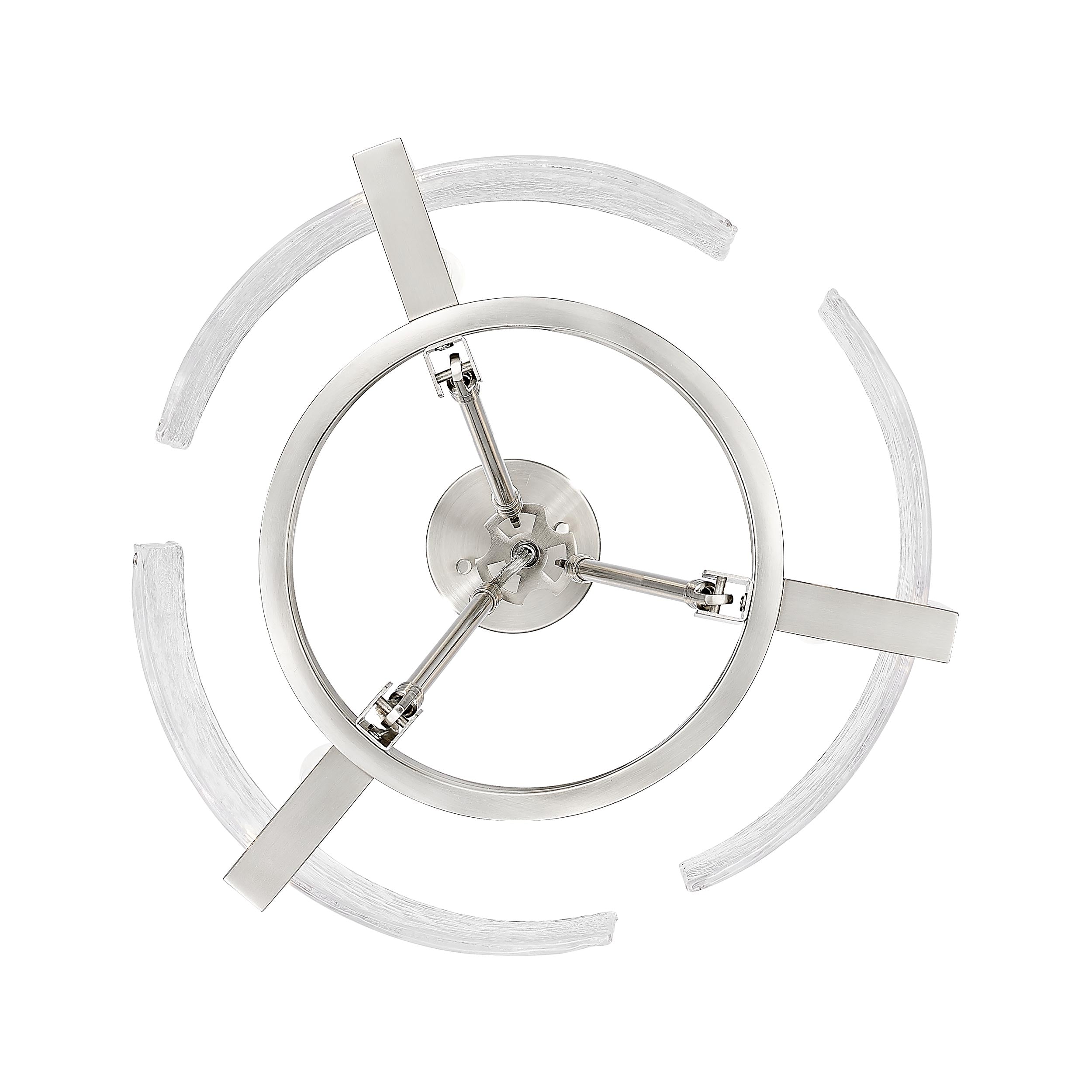 Aenon 3-light Chandelier in Pewter - - Golden Lighting