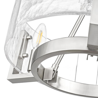 Aenon 3-light Chandelier in Pewter - - Golden Lighting