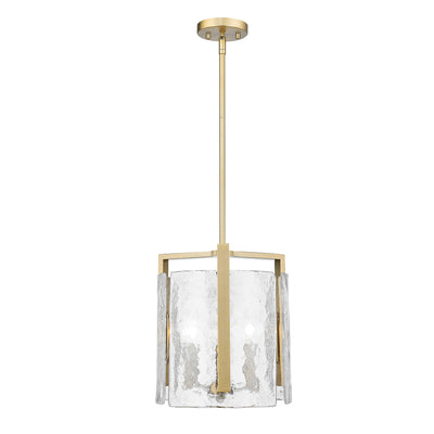 Aenon 3-light Pendant in Brushed Champagne Brass - - Golden Lighting