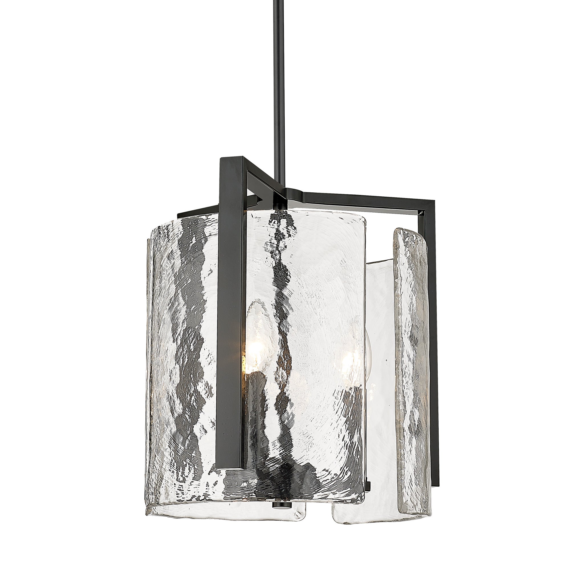 Yep by Golden Lighting Aenon 3-light Pendant in Matte Black