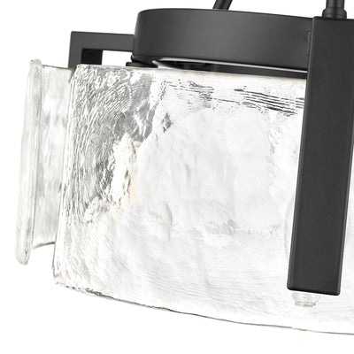 Aenon 3-light Semi-Flush Mount in Matte Black - - Golden Lighting