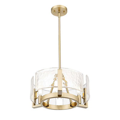 Aenon 3-light Chandelier in Brushed Champagne Brass - - Golden Lighting