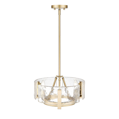 Aenon 3-light Chandelier in Brushed Champagne Brass - - Golden Lighting