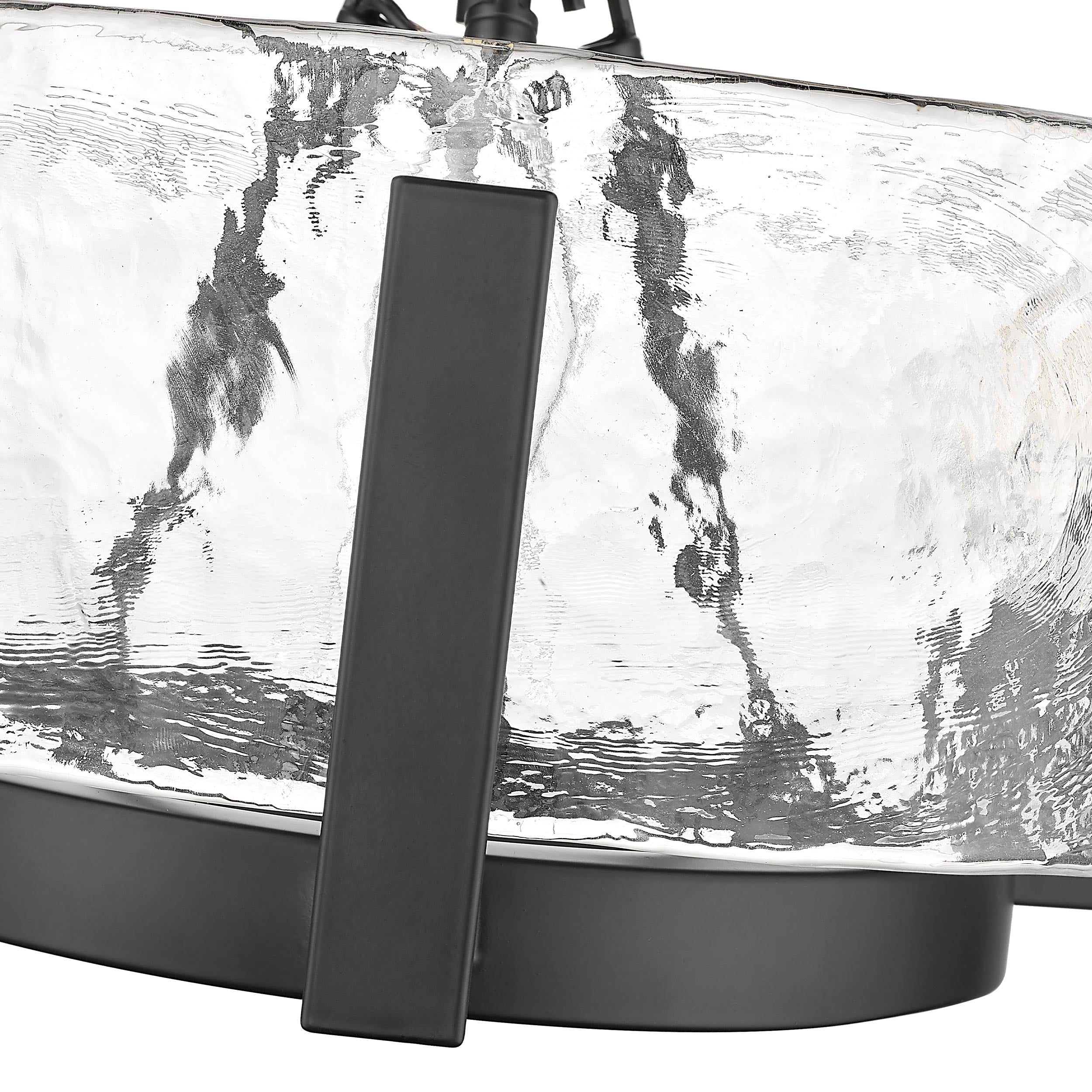 Aenon 3-light Chandelier in Matte Black - - Golden Lighting