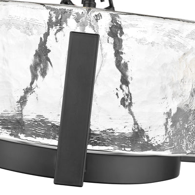 Aenon 3-light Chandelier in Matte Black - - Golden Lighting