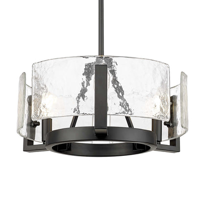 Yep by Golden Lighting Aenon 3-light Chandelier in Matte Black