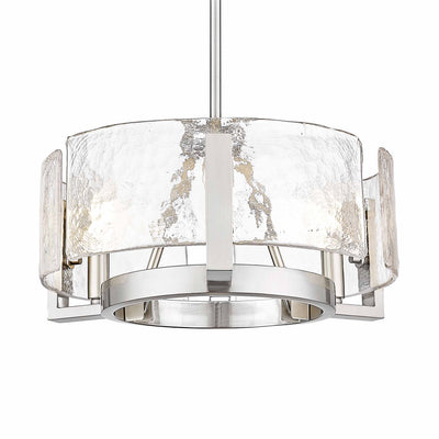Aenon 3-light Chandelier in Pewter - Default Title - Golden Lighting