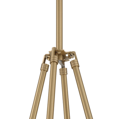 Aenon 4-Light Chandelier in Brushed Champagne Brass with Hammered Water Glass - - Golden Lighting