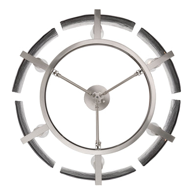 Aenon 6-light Semi-Flush Mount in Pewter with Smokey Water Glass - - Golden Lighting