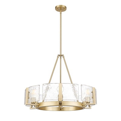 Aenon 6-light Chandelier in Brushed Champagne Brass - - Golden Lighting