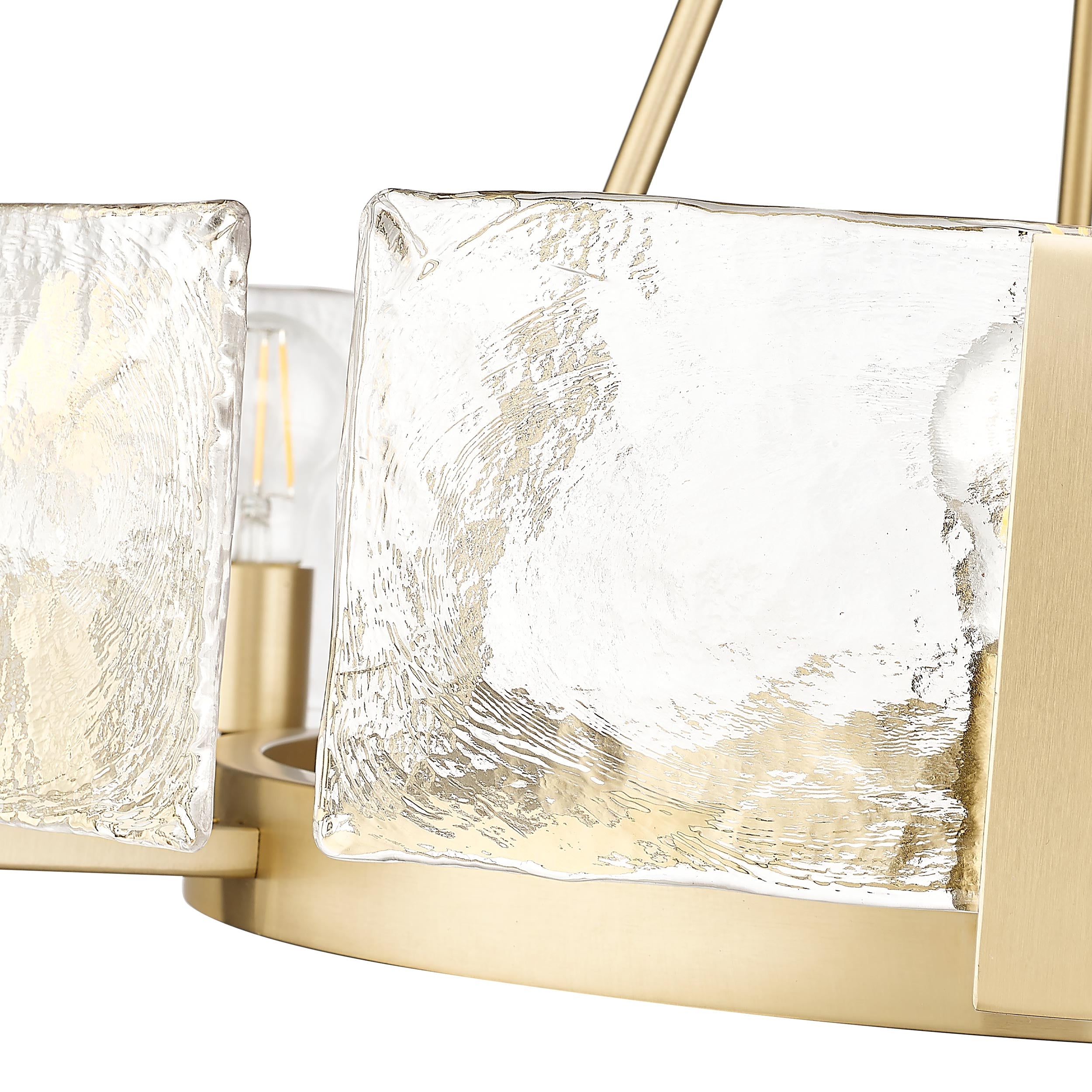 Yep by Golden Lighting Aenon 6-light Chandelier in Brushed Champagne Brass - - Golden Lighting
