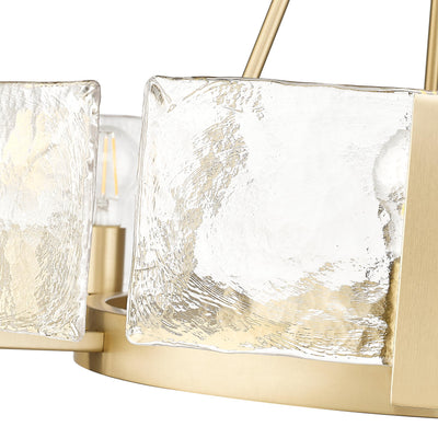 Aenon 6-light Chandelier in Brushed Champagne Brass - - Golden Lighting