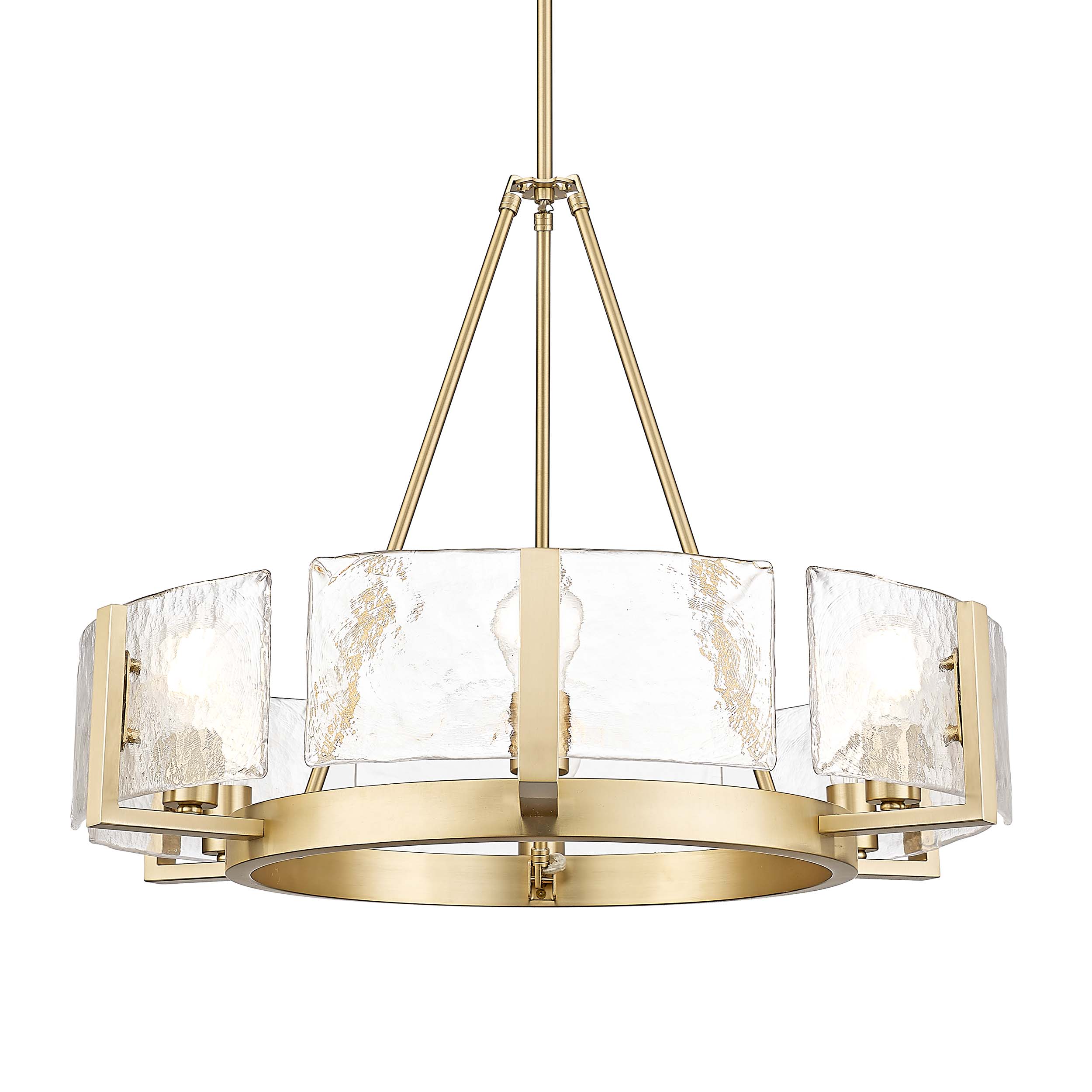 Yep by Golden Lighting Aenon 6-light Chandelier in Brushed Champagne Brass - Default Title - Golden Lighting
