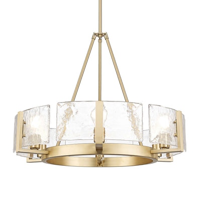 Aenon 6-light Chandelier in Brushed Champagne Brass - Default Title - Golden Lighting