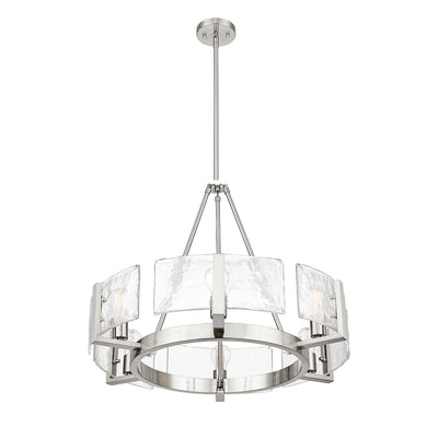 Aenon 6-light Chandelier in Pewter - - Golden Lighting