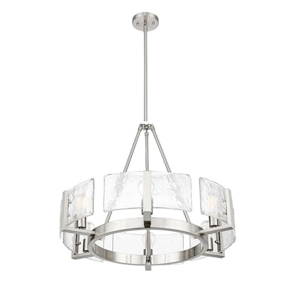 Aenon 6-light Chandelier in Pewter - - Golden Lighting