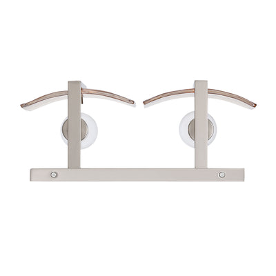 Aenon 2-light Vanity in Pewter with Amber Water Glass - - Golden Lighting