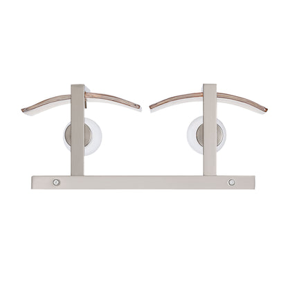 Aenon 2-light Vanity in Pewter with Amber Water Glass - - Golden Lighting