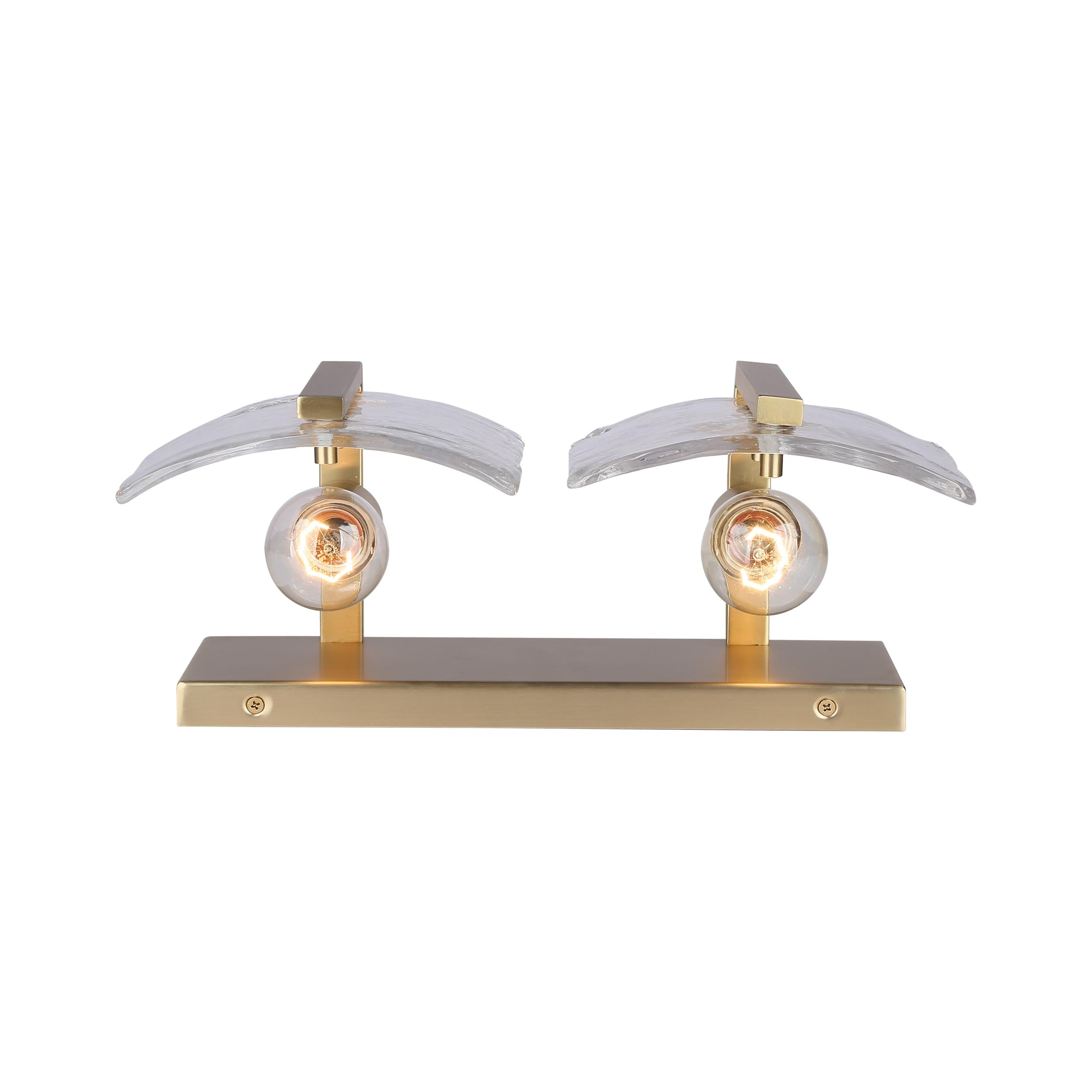 Yep by Golden Lighting Aenon 2-light Vanity in Brushed Champagne Brass - - Golden Lighting