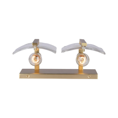 Aenon 2-light Vanity in Brushed Champagne Brass - - Golden Lighting