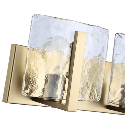 Aenon 2-light Vanity in Brushed Champagne Brass - - Golden Lighting