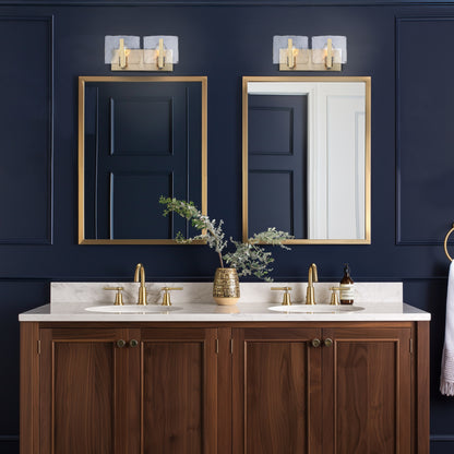 Yep by Golden Lighting Aenon 2-light Vanity in Brushed Champagne Brass