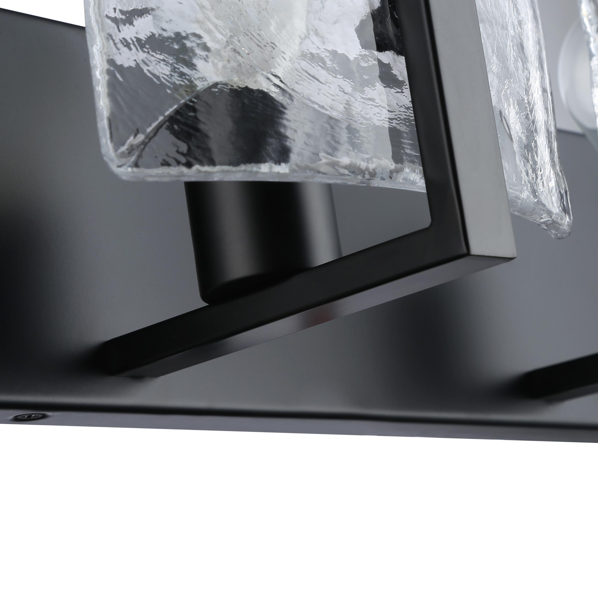 Aenon 2-light Vanity in Matte Black - - Golden Lighting