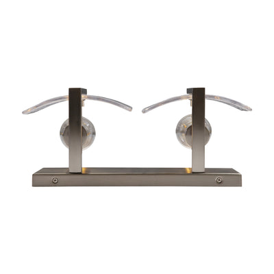 Aenon 2-light Vanity in Pewter - - Golden Lighting