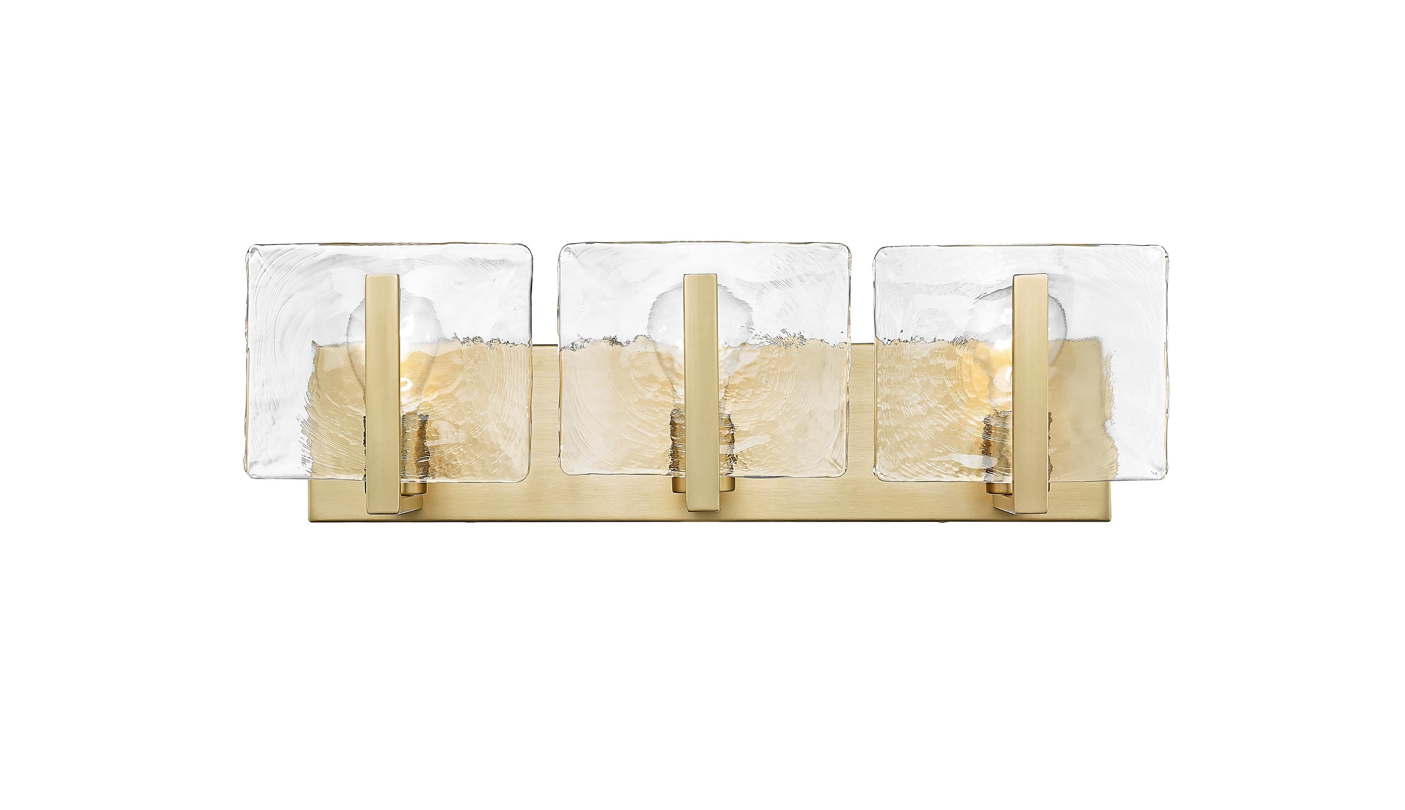 Aenon 3-light Vanity in Brushed Champagne Brass - - Golden Lighting