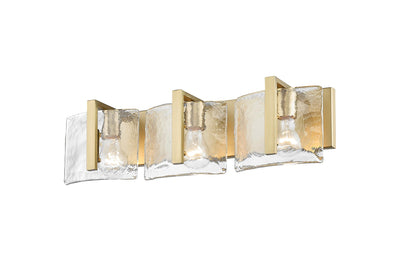Aenon 3-light Vanity in Brushed Champagne Brass - - Golden Lighting
