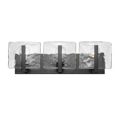 Aenon 3-light Vanity in Matte Black - - Golden Lighting