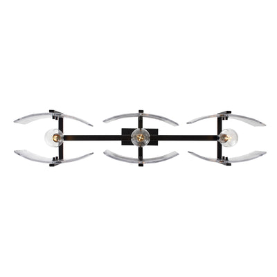 Aenon 3-light Island Light in Matte Black - - Golden Lighting