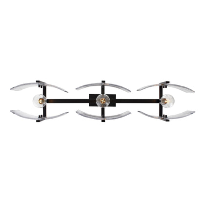 Aenon 3-light Island Light in Matte Black - - Golden Lighting