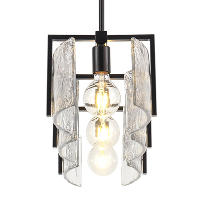 Aenon 3-light Island Light in Matte Black - - Golden Lighting