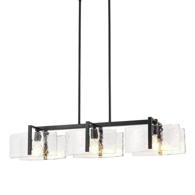 Aenon 3-light Island Light in Matte Black - - Golden Lighting