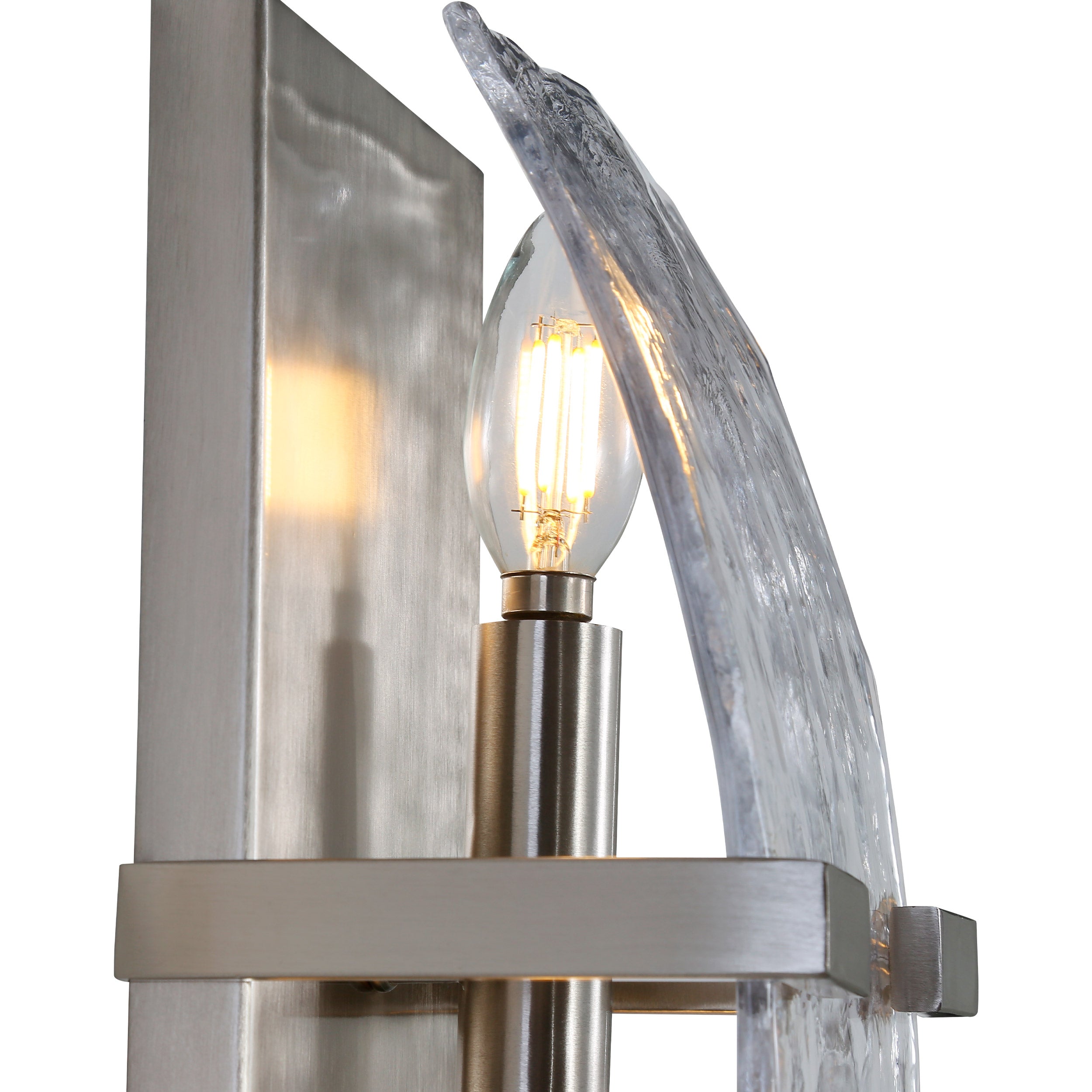 Aenon 2-light Wall Sconce in Pewter - - Golden Lighting