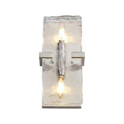 Aenon 2-light Wall Sconce in Pewter - - Golden Lighting