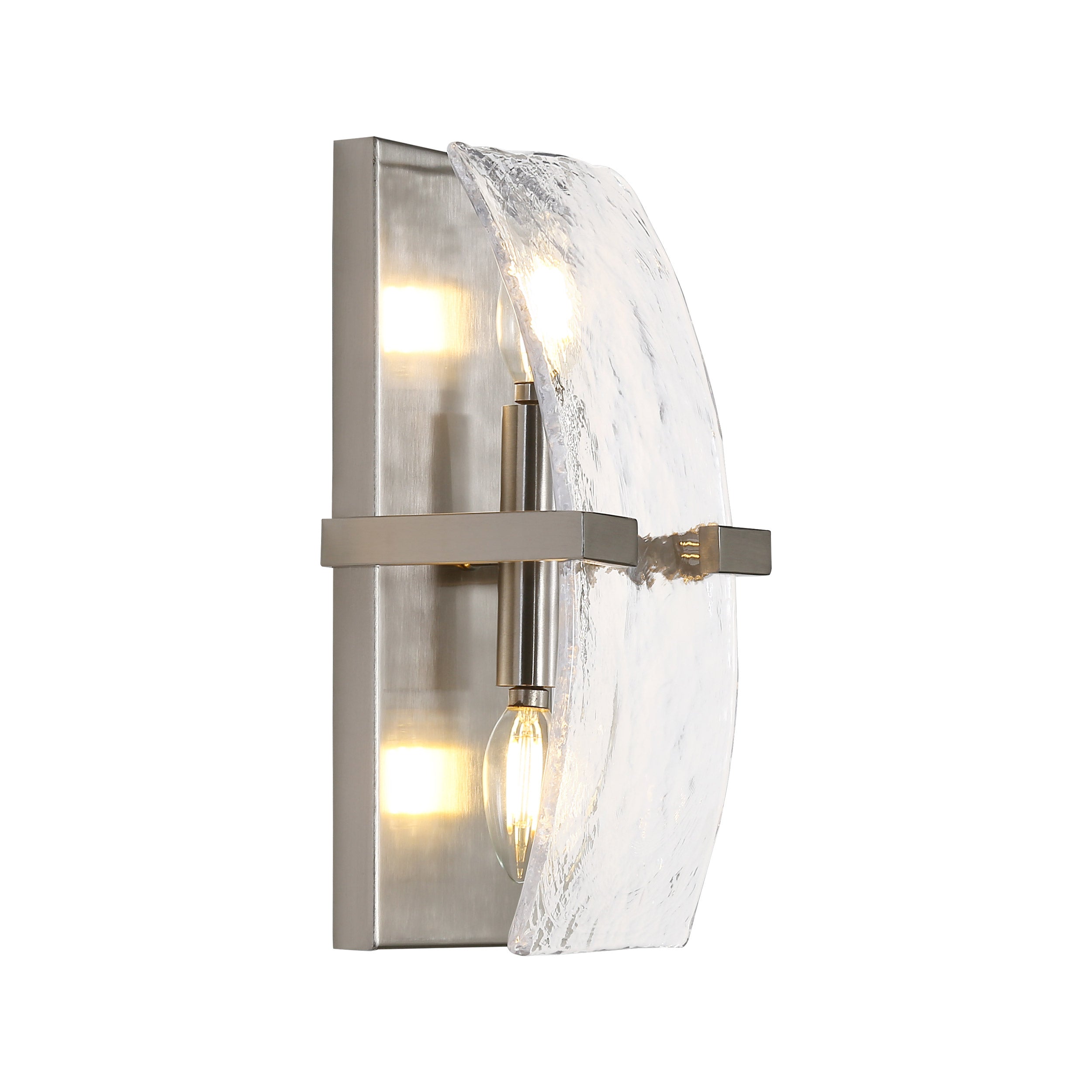 Yep by Golden Lighting Aenon 2-light Wall Sconce in Pewter