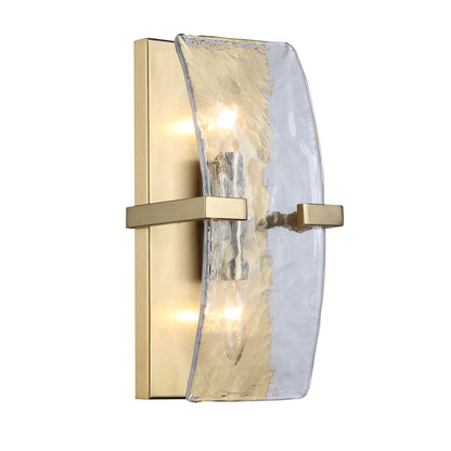 Golden Lighting Aenon 2-light Wall Sconce in Brushed Champagne Brass - - Golden Lighting