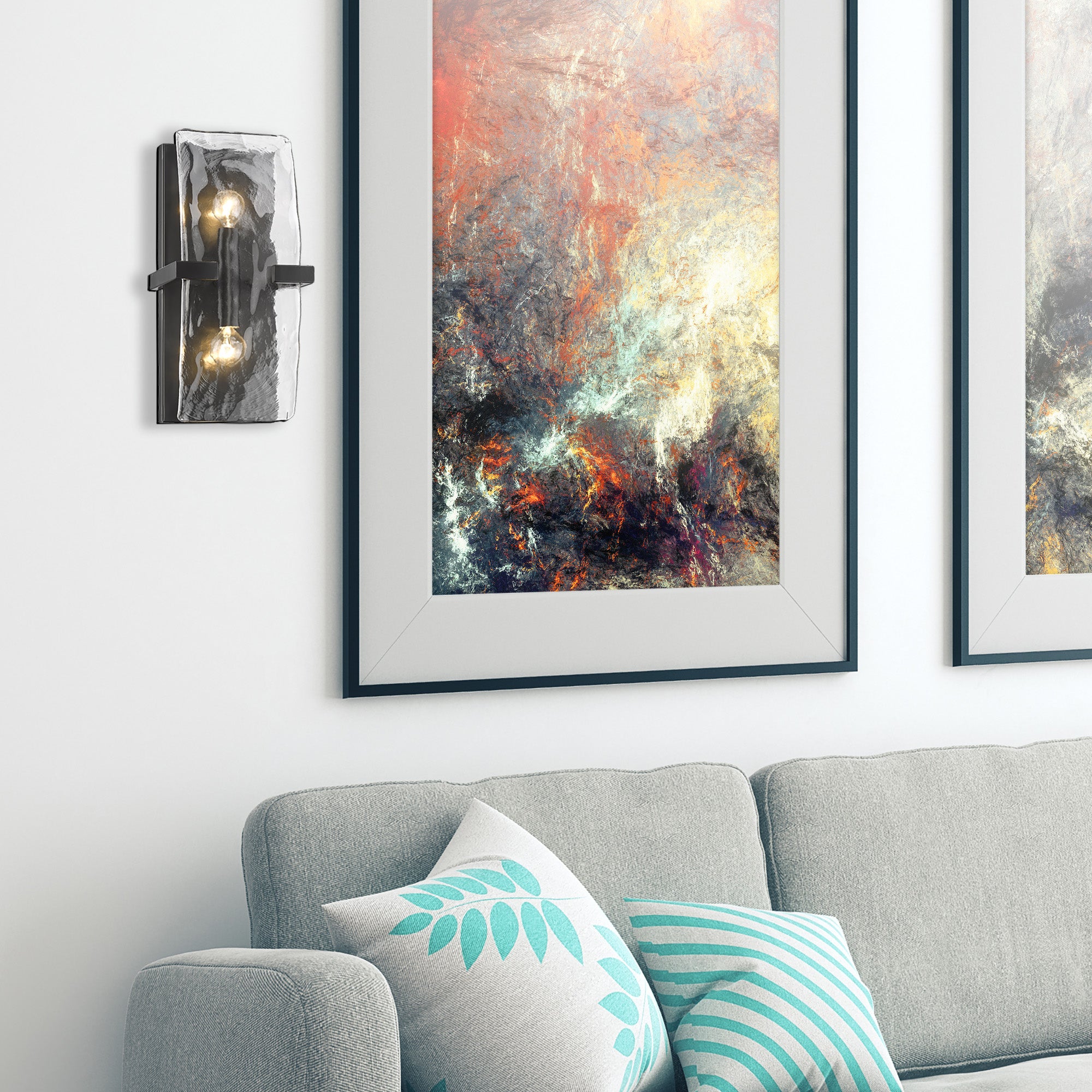 Golden Lighting Aenon 2-light Wall Sconce in Matte Black