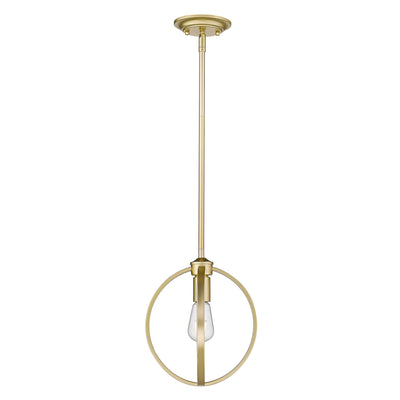 Golden Lighting Colson 1-light Semi-Flush Mount in Olympic Gold - Default Title - Golden Lighting