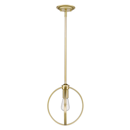 Golden Lighting Colson 1-light Semi-Flush Mount in Olympic Gold