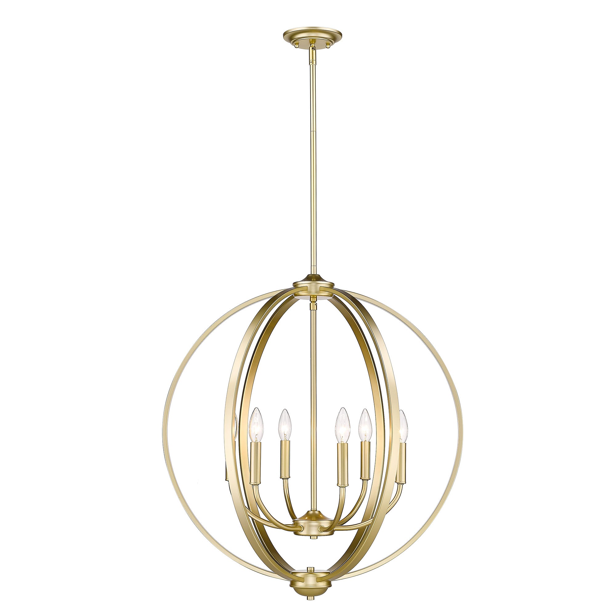 Golden Lighting Colson 6-light Chandelier in Olympic Gold - - Golden Lighting