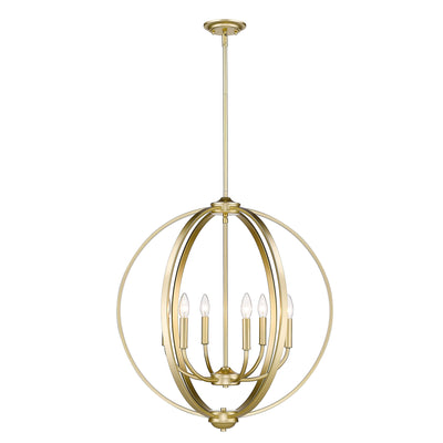 Golden Lighting Colson 6-light Chandelier in Olympic Gold - - Golden Lighting