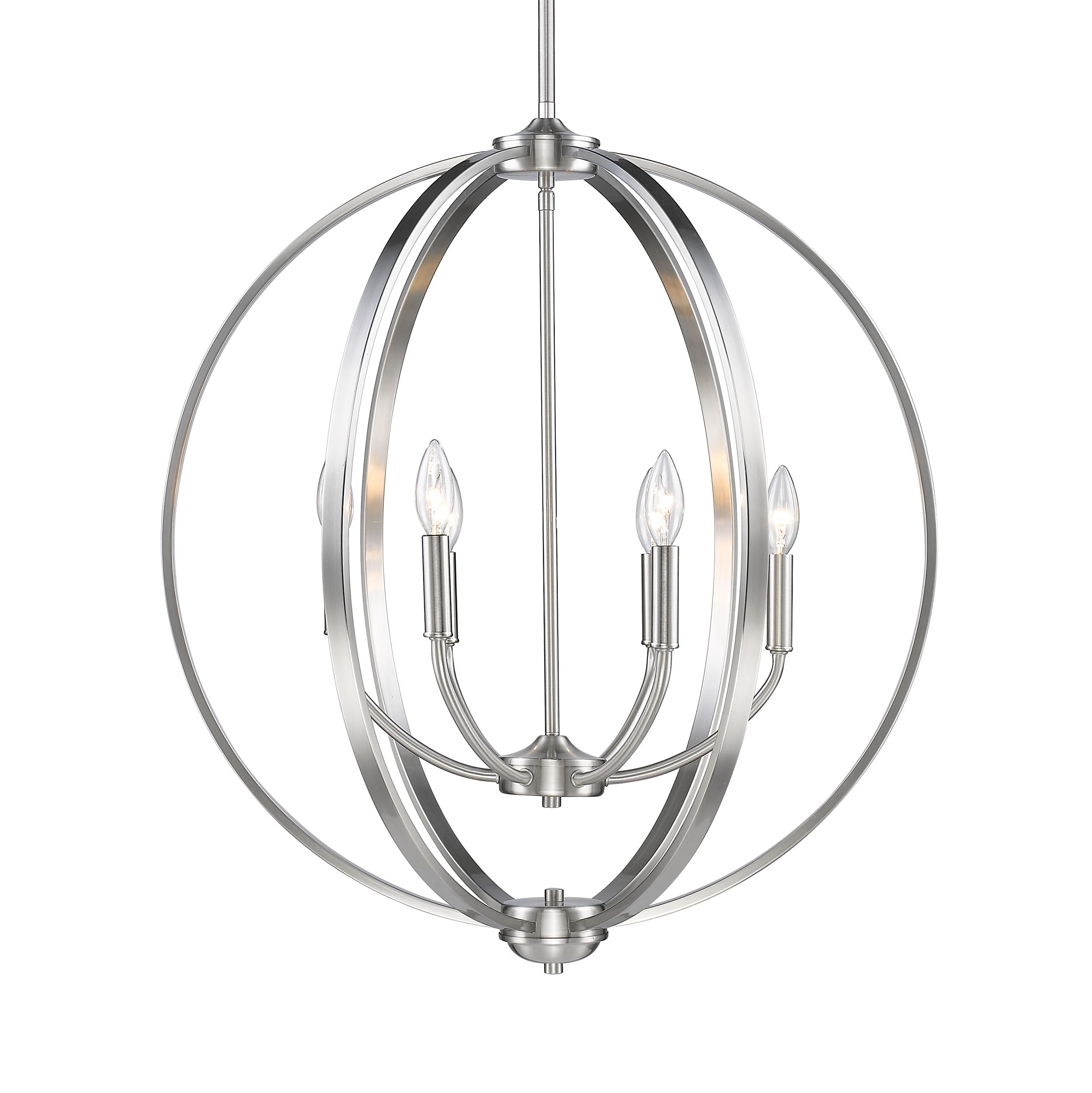 Golden Lighting Colson 6-light Chandelier in Pewter