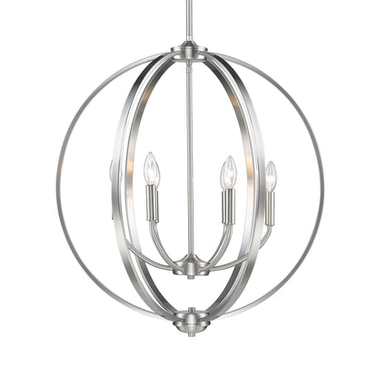 Golden Lighting Colson 6-light Chandelier in Pewter