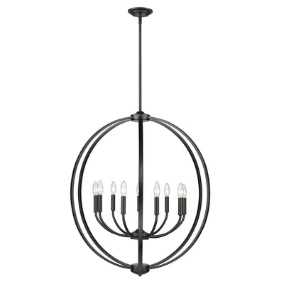 Golden Lighting Colson 9-light Chandelier in Matte Black - - Golden Lighting