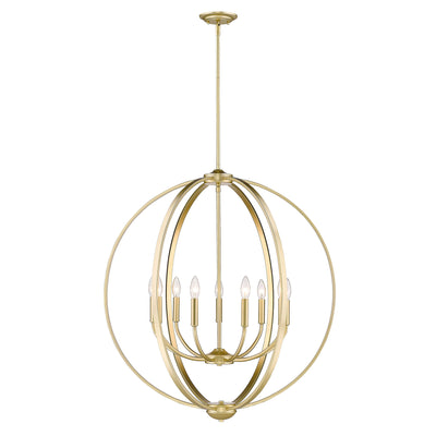 Golden Lighting Colson 9-light Chandelier in Olympic Gold - - Golden Lighting