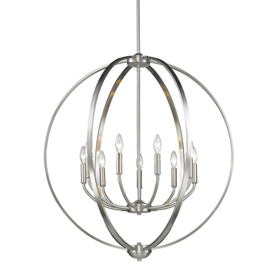 Golden Lighting Colson 9-light Chandelier in Pewter - - Golden Lighting