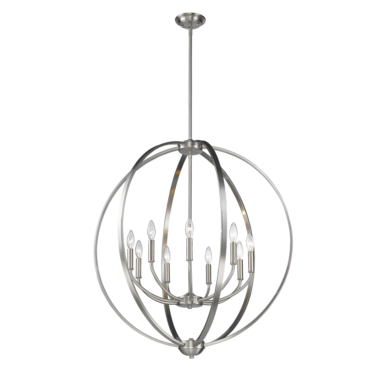 Golden Lighting Colson 9-light Chandelier in Pewter - - Golden Lighting
